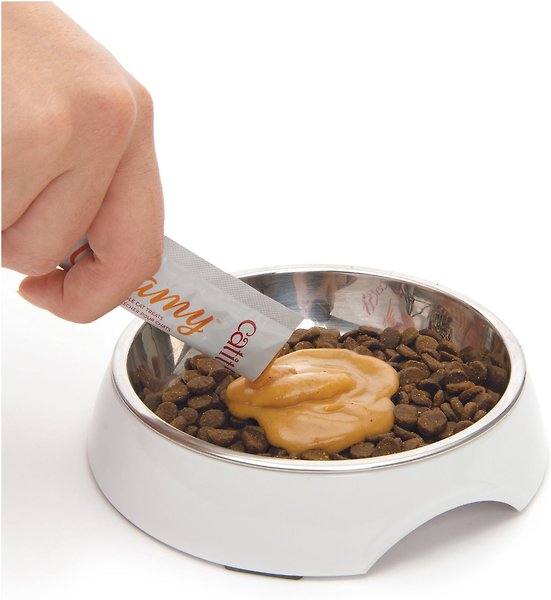 Show full view: Catit Creamy Assorted Multipack Lickable Cat Treats, 15-g tube, case of 12 slide 4 of 5