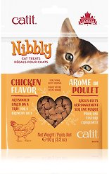 Catit Nibbly Chicken Cat Treats, 90-g pouch