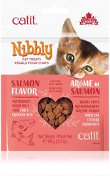 Catit Nibbly Salmon Healthy Baked Cat Treats, 90-g pouch