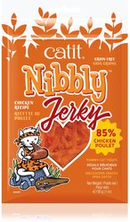 Catit Nibbly Chicken Jerky Cat Treats, 30-g pouch