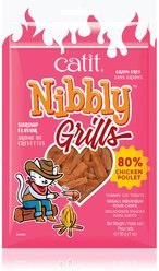 Catit Nibbly Grills Chicken & Shrimp Flavour Dehydrated Cat Treats, 30-g pouch