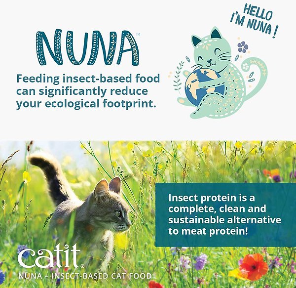 Show full view: Catit Nuna Insect Protein & Herring Recipe Dry Cat Food, 2.27-kg bag slide 3 of 7