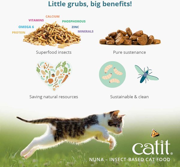 Show full view: Catit Nuna Insect Protein & Herring Recipe Dry Cat Food, 2.27-kg bag slide 7 of 7