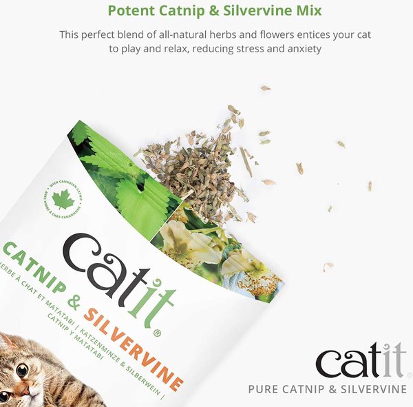 Show full view: Catit Silvervine Mix Catnip, 28-g bag slide 3 of 4