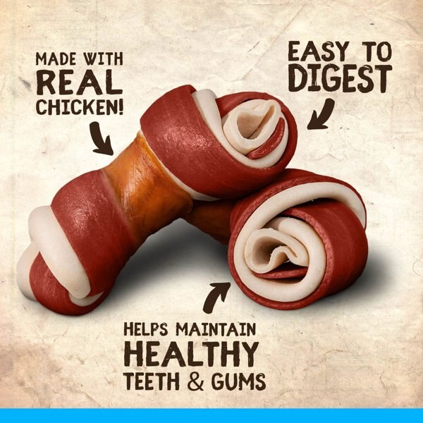 Show full view: Zoe Better Than Rawhide Mini Bones BBQ Chicken Dog Treats, 10 count slide 3 of 3