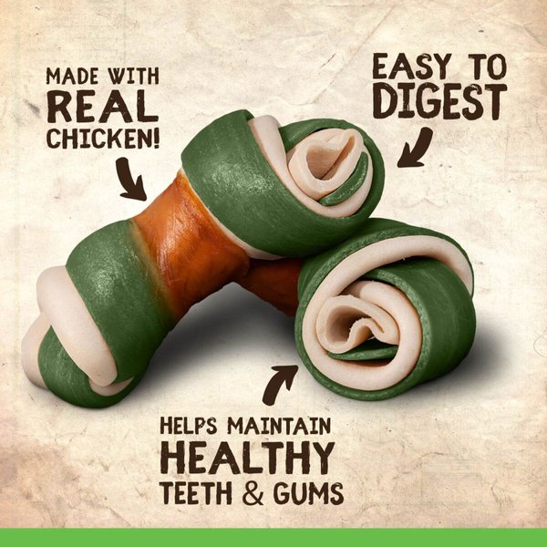 Show full view: Zoe Better Than Rawhide Mini Bones Mint Dog Treats, 10 count slide 4 of 6