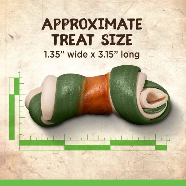 Show full view: Zoe Better Than Rawhide Mini Bones Mint Dog Treats, 10 count slide 5 of 6