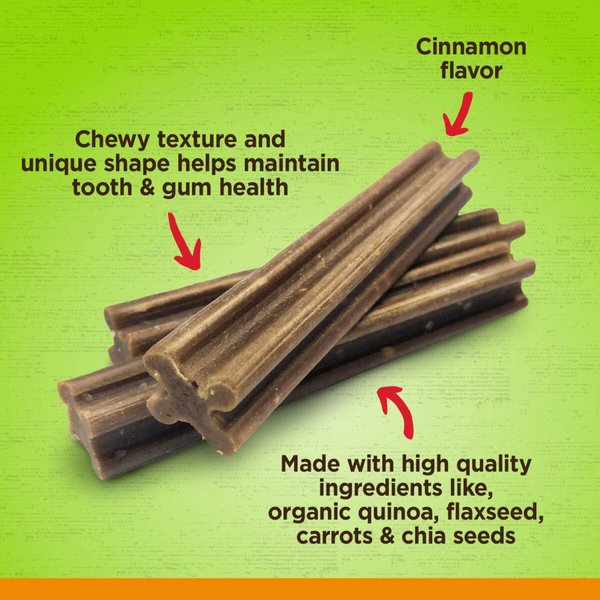 Show full view: Zoe Antioxidant Cinnamon Flavour Small Dental Sticks Dog Treats, 175-g bag slide 4 of 4