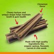 Show in main carousel: Zoe Antioxidant Cinnamon Flavour Small Dental Sticks Dog Treats, 175-g bag slide 4 of 4