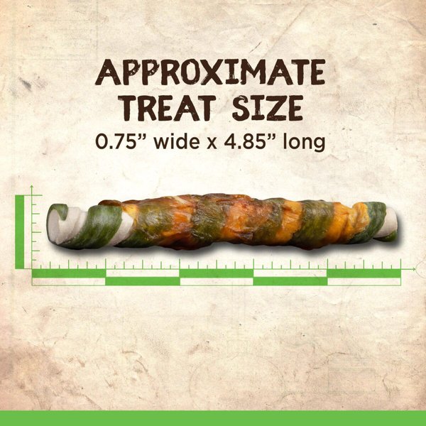 Show full view: Zoe Better than Rawhide Twists Mint Dog Treats, 12 count slide 3 of 6