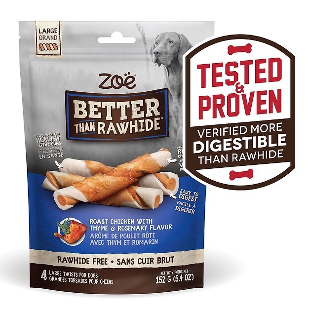 ZOE Better Than Rawhide Twists Chicken Rosemary & Thyme Dog Treats, 4