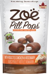 Zoe Pill Pops Roasted Chicken with Rosemary Dog Treats, 100-g bag
