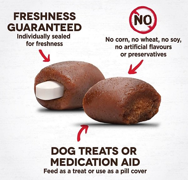 Show full view: Zoe Pill Pops Peanut Butter with Honey Dog Treats, 100-g bag slide 4 of 6