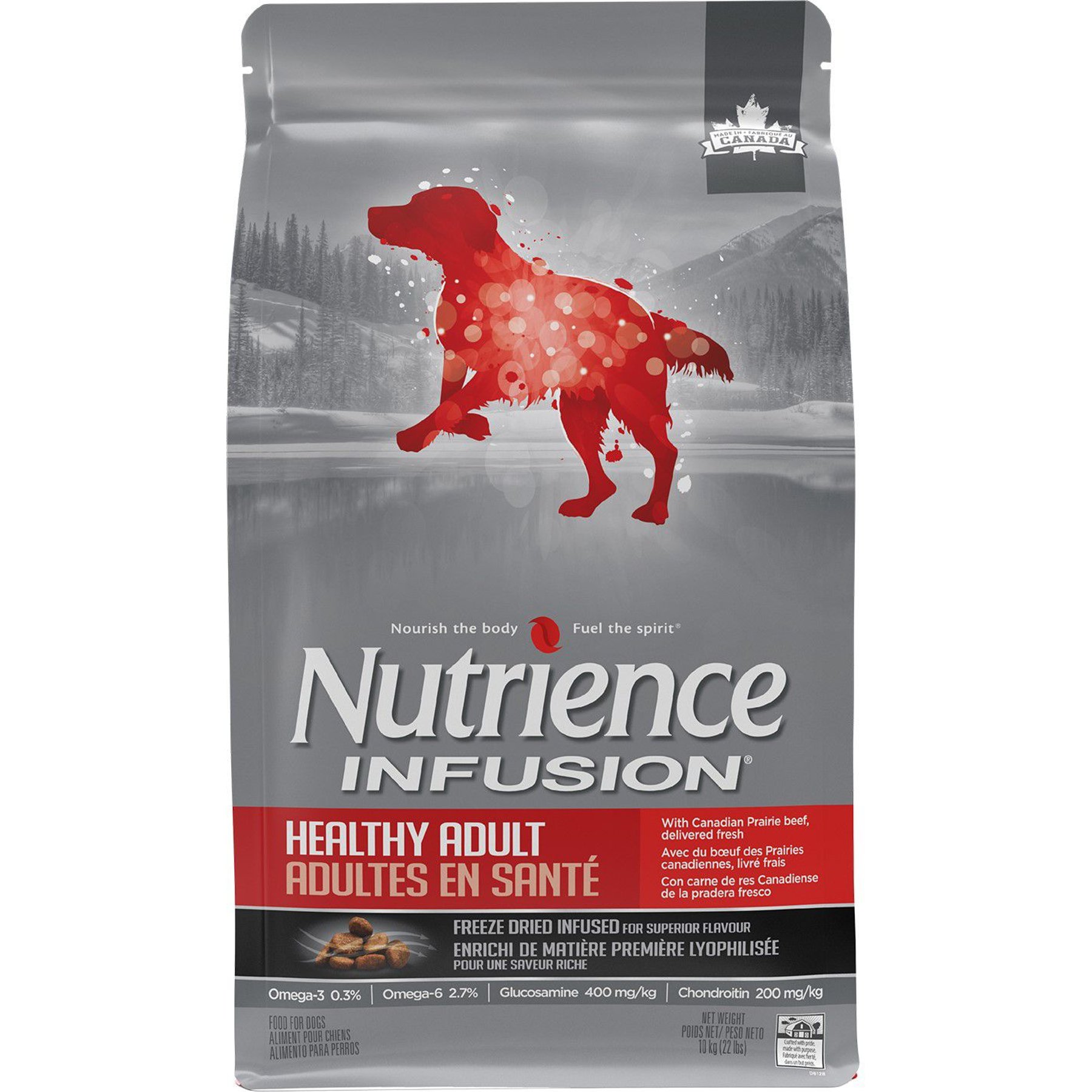 NUTRIENCE Infusion Healthy Adult Beef Dry Dog Food, 10-kg bag