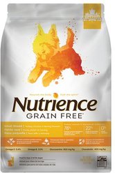 Nutrience Grain-Free Small Breed Turkey Chicken & Herring Dry Dog Food, 5-kg bag