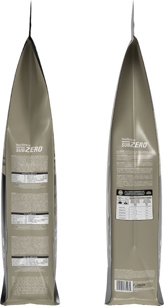 Show full view: Nutrience SubZero Northern Lakes Grain-Free Duck & Rainbow Trout Dry Dog Food, 10-kg bag slide 3 of 9