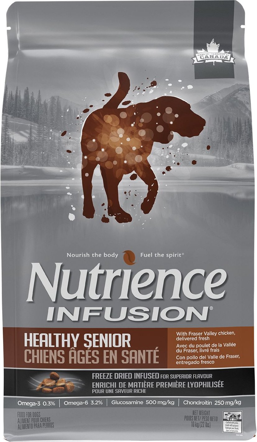 NUTRIENCE Infusion Senior Chicken Recipe Dry Dog Food, 10-kg bag
