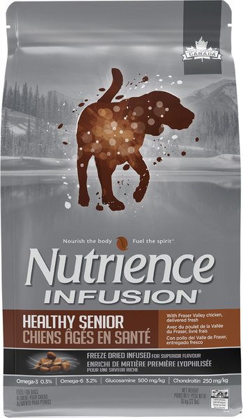 Nutrience Infusion Senior Chicken Recipe Dry Dog Food, 10-kg bag slide 1 of 9