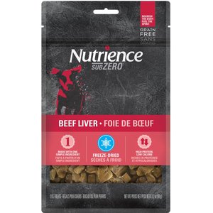 Nutrience SubZero Single Protein Beef Liver Grain-Free Freeze-Dried Dog Treats, 90-g bag