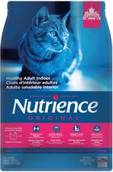 Nutrience Original Healthy Adult Indoor Chicken Meal with Brown Rice Recipe Dry Cat Food, 5-kg bag