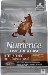 Nutrience Infusion Healthy Senior Cat Chicken Dry Cat Food, 5-kg bag 