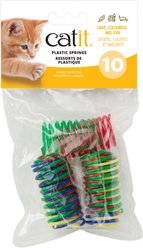 Catit Kitty Playground Mega Silly Plastic Springs Cat Toy, 10 count