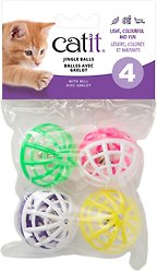 Catit Jingle Balls Cat Toy, 4 count