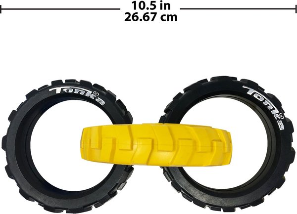 Show full view: Tonka Flex Tread 3-Ring Tug Dog Toy, Medium slide 5 of 5