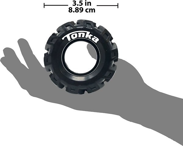 Show full view: Tonka Seismic Tread Tire Dog Toy, 3.5-in slide 4 of 4
