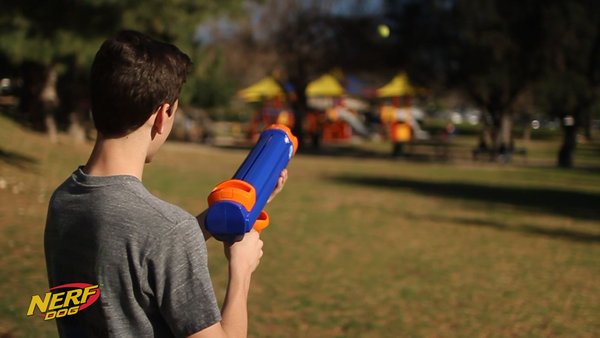 Show full view: Nerf Dog Tennis Ball Blaster Dog Toy, Large slide 3 of 4