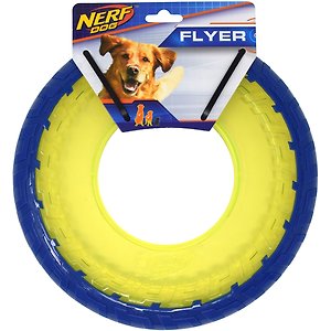 Nerf Dog Nylon Fused TPR Flyer Disc Dog Toy
