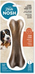 Zeus Nosh Strong Bacon Flavour Chew Bone Dog Toy, Large