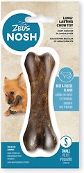 Zeus Nosh Strong Beef & Cheese Flavour Chew Bone Dog Toy, Small