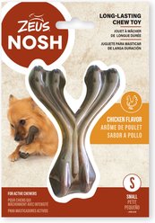 Zeus Nosh Strong Chicken Flavour Wishbone Dog Toy, Small