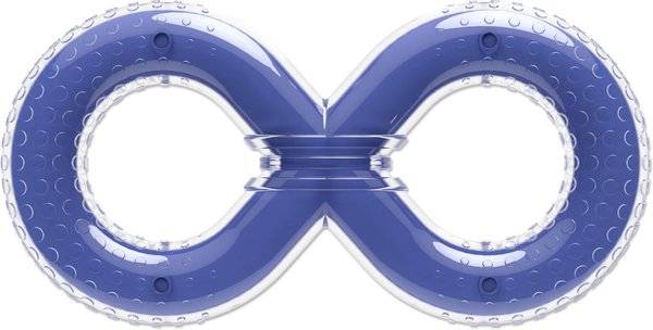 Show full view: Zeus Bacon Scent Duo Figure-8 Tug Dog Toy slide 3 of 4