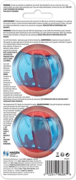 Show full view: Zeus Flashing LED Duo Ball Dog Toy, 2 count, Small slide 4 of 4