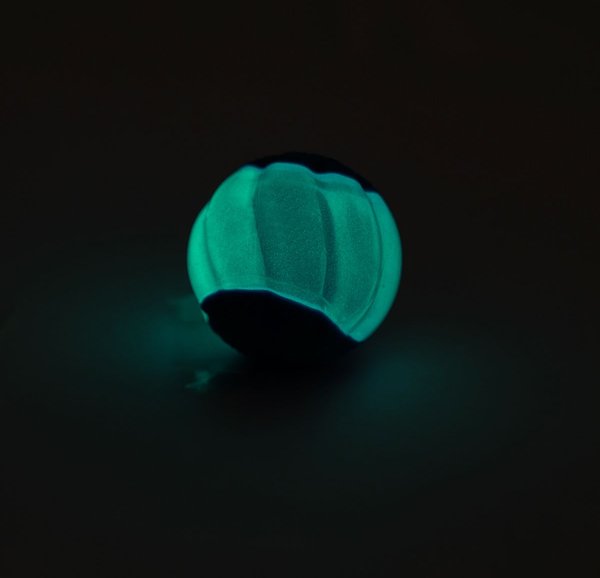 Show full view: Zeus Glow in the Dark Duo Ball Squeaker Dog Toy, 2 count, Large slide 3 of 5