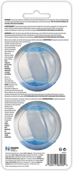 Show full view: Zeus Glow in the Dark Duo Ball Squeaker Dog Toy, 2 count, Large slide 4 of 5