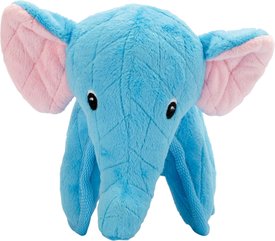 Puppy Luvzin Plush Dog Toy with Squeaker, Blue Elephant - Dogit