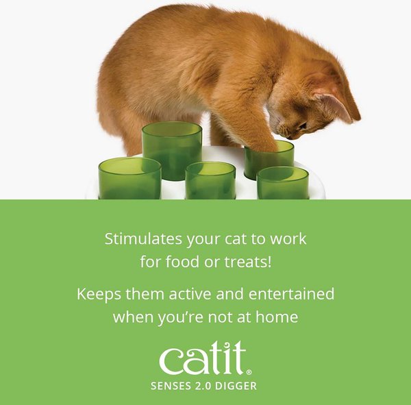 Show full view: Catit Senses 2.0 Digger Slow Cat Feeder slide 4 of 8