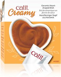 Catit 2.0 Creamy Heart Ceramic Cat Dish