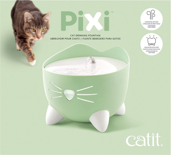 Show full view: Catit PIXI Cat Fountain, 2.5-L, Green slide 9 of 10