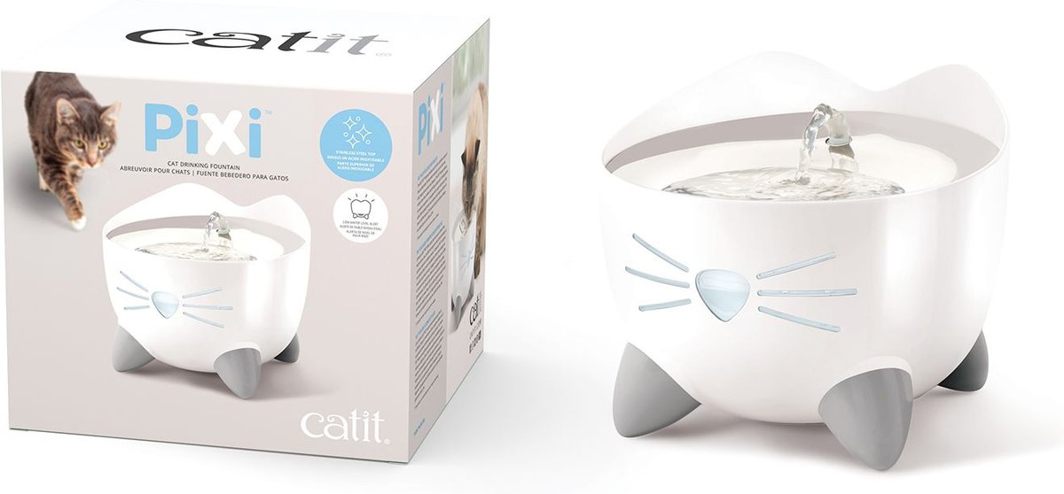 CATIT PIXI Stainless Steel Top Cat Fountain 2.5 L Chewy Canada