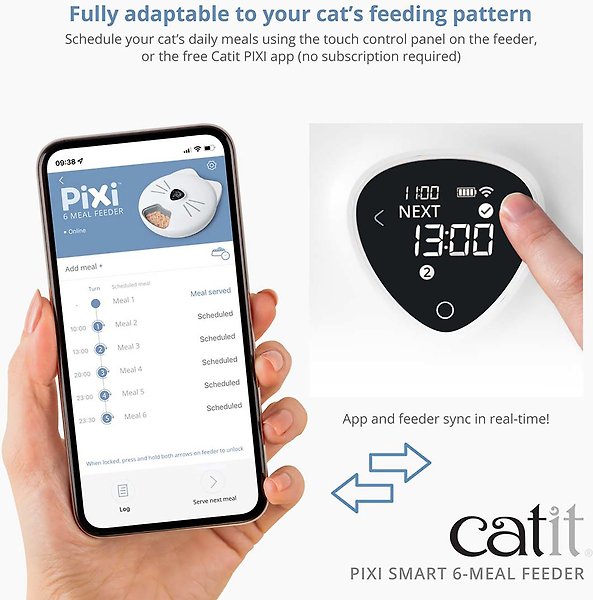 Show full view: Catit Pixi Smart 6-Meal Cat Feeder slide 3 of 7