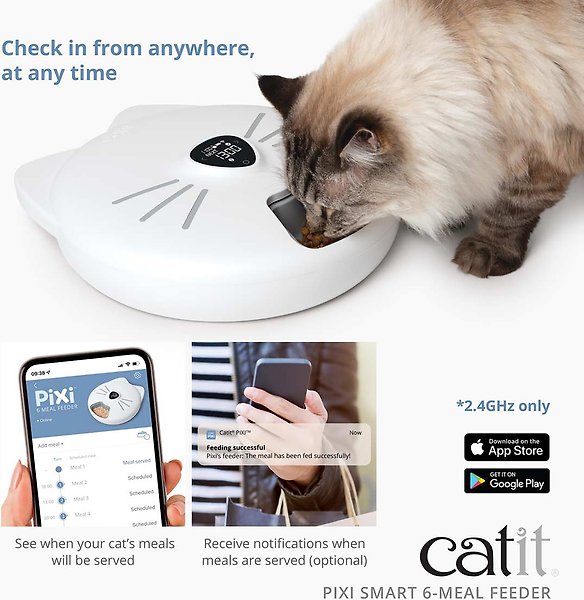 Show full view: Catit Pixi Smart 6-Meal Cat Feeder slide 4 of 7