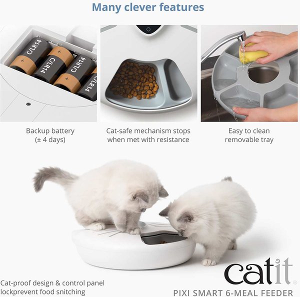 Show full view: Catit Pixi Smart 6-Meal Cat Feeder slide 5 of 7