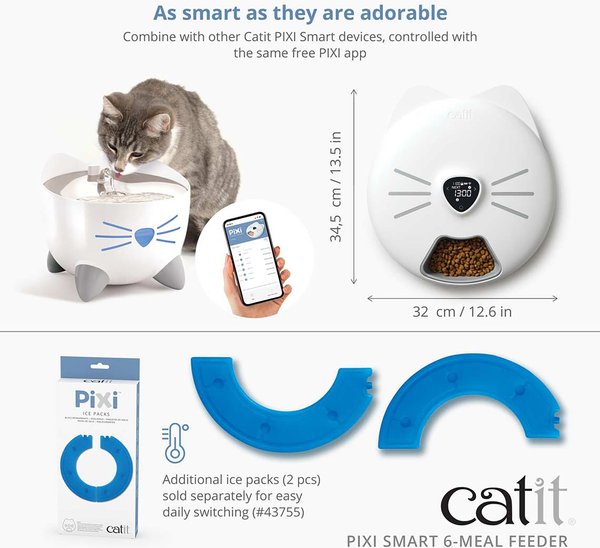 Show full view: Catit Pixi Smart 6-Meal Cat Feeder slide 6 of 7