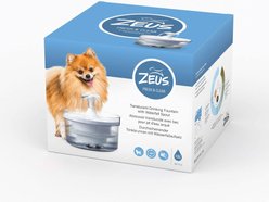Zeus Fresh & Clear Waterfall Spout Dog Fountain, 1.5-L