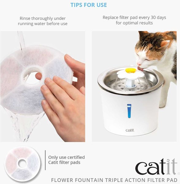 Show full view: Catit Fountain Frameless Triple Action Filter Cartridge, 2 count slide 3 of 6