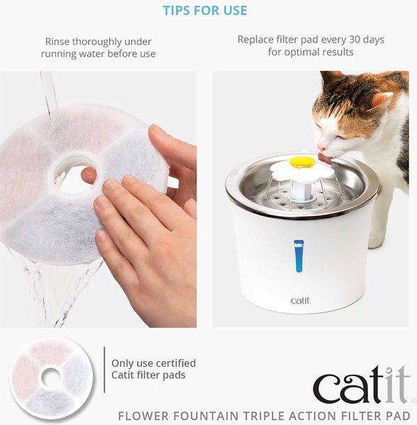 Show full view: Catit Fountain Frameless Triple Action Filter Cartridge, 6 count slide 3 of 6